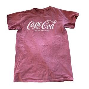 Cape Cod Vintage Distressed Look Men’s T-Shirt Red Small